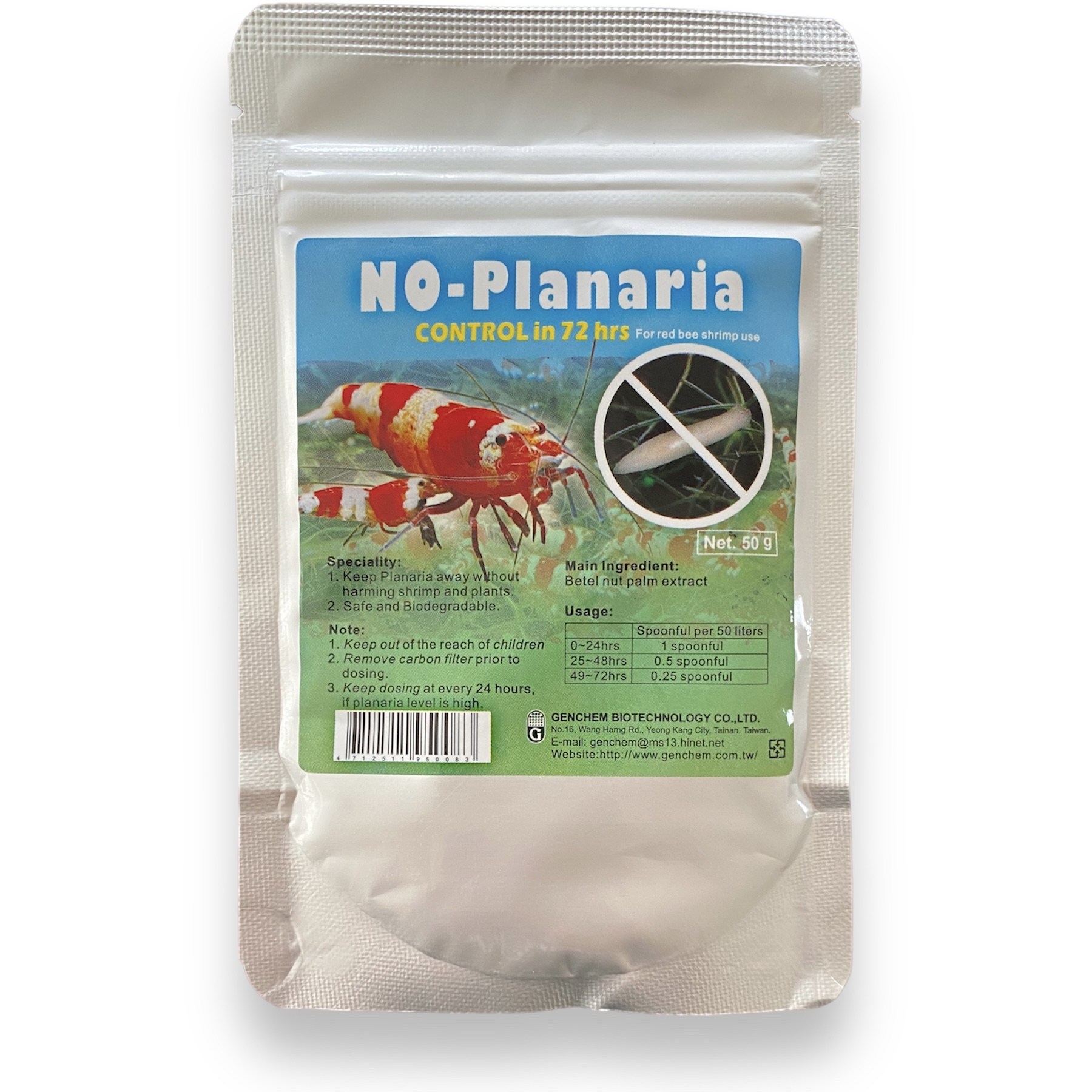 Biomax No Planaria 50g Planaria Hydra Killer Garnelensicher